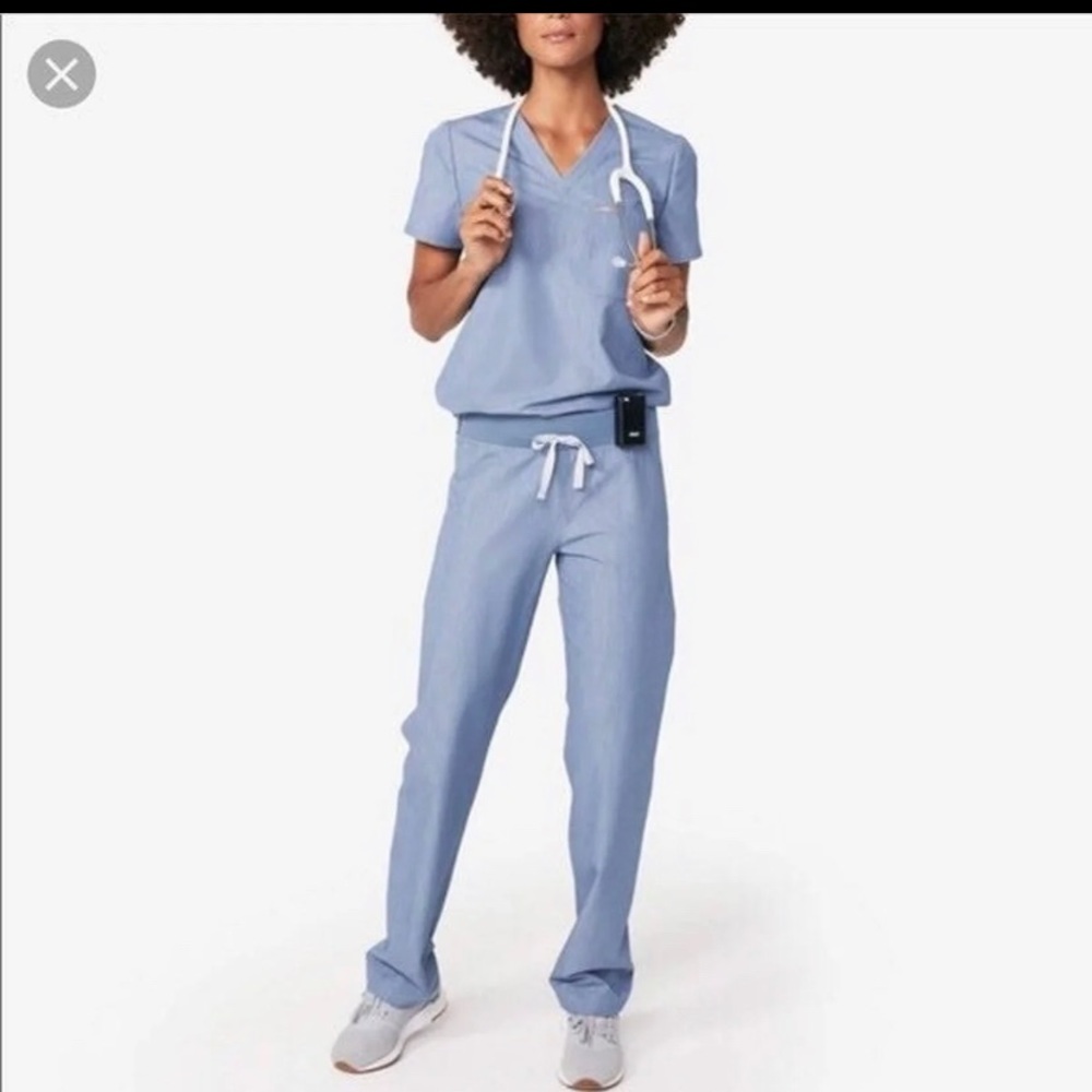 FIGS Scrubs heather indigo xsm